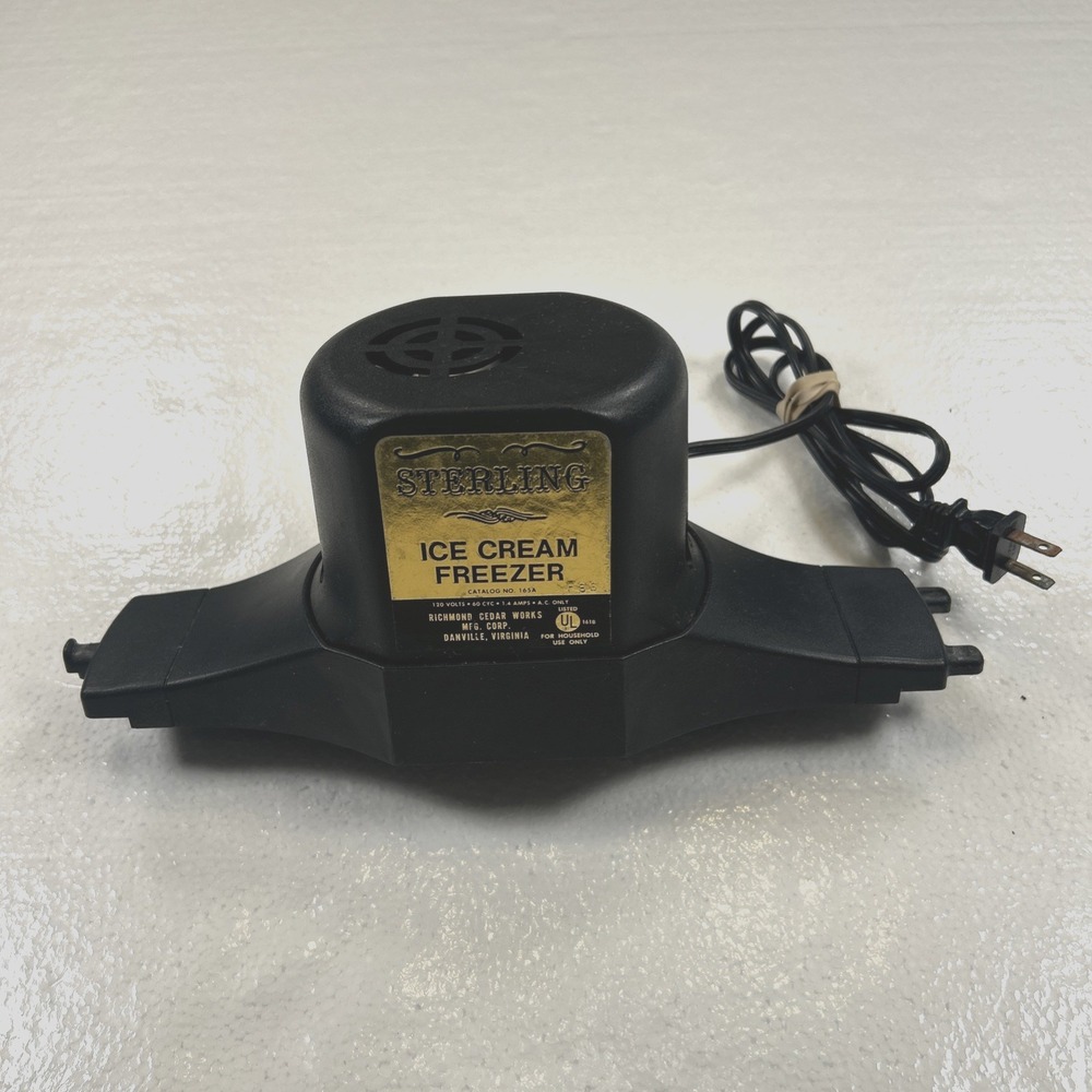 Vintage Sterling Ice Cream Freezer Maker Drive Motor 165A Replacement